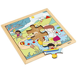 Educo Puzzle en Bois - Seasons Puzzles - été - jeu Montessori 