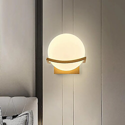 Acheter Universal Moderne et simple LED couture murale chambre chevet surélectrique commode créative abat-jour luxe salon applique décoration (E blanc)