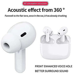 Acheter Chrono Bluetooth Écouteurs 5.0, Casque sans Fil, Microphone intégré et 24H étui de Chargement, écouteurs Bluetooth IPX5 étanche, réduction de Bruit stéréo 3D HD pour Casques Airpods/Android/iPhone/Samsung(Blanc)