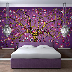 Paris Prix Papier Peint Abstraction : Arbre Violet 154 x 200 cm