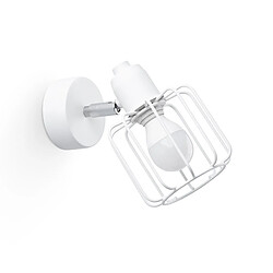 Sollux Spot Simple Blanc Matériau : AcierColoris : BlancNombre d'ampoules : 1Type d'ampoule : E14Puissance max par ampoule (W) : 40Ampoules incluses : NonIP : 20Hauteur en Cm : 18Longueur en Cm