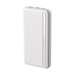 Forever Batterie de Secours 10000mAh Compacte avec Témoins LED Blanc