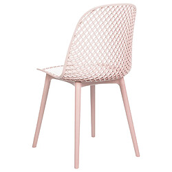 Beliani Chaise de salle à manger Set de 4 Rose pastel EMORY pas cher