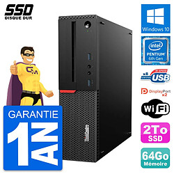 PC Lenovo ThinkCentre M800 SFF Intel G4400 RAM 64Go SSD 2To Windows 10 Wifi · Occasion 