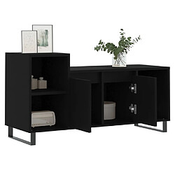 Acheter Maison Chic Meuble TV scandinave - Banc TV pour salon Noir 100x35x55 cm Bois d'ingénierie -MN61532