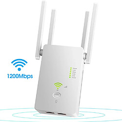 Acheter 1200Mbps Wifi Répéteur 802.11 AP Router Extender Signal Booster Range Blanc