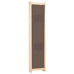 Acheter Helloshop26 Paravent séparateur de pièce cloison de séparation décoration meuble 3 panneaux marron 120x4 cm tissu 0802087