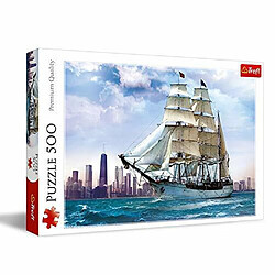 Trefl Puzzles 500 piAces, Sailing Towards chicago, Multicolore