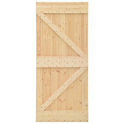 vidaXL Porte 100x210 cm Bois de pin massif