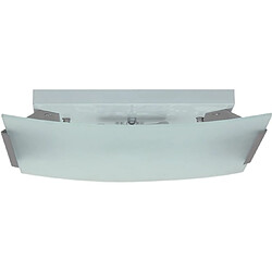 Plafond FORMOSA 2xE27 L.40xL.35xH.10cm Nickel