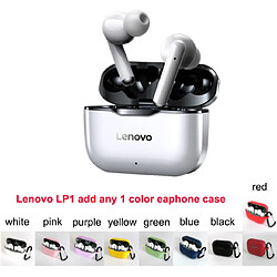 Universal Nouveau casque sans fil original Lenovo LP1 TWS Bluetooth 5.0 double stéréo réduction du bruit basse contrôle tactile long rechange 300mA casque Bluetooth 