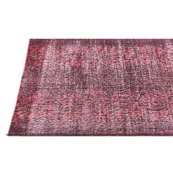 Vidal Tapis de laine 224x79 rouge Ultra Vintage pas cher