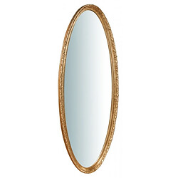 Biscottini Miroir Murale En Bois Finition Feuille