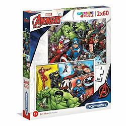 Ludendo 2 puzzles 60 pièces Supercolor Avengers 