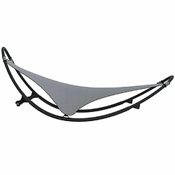 Acheter Maison Chic Chaise longue à bascule | Bain de soleil Relax | Transat avec roues Acier et textilène Gris -GKD49200