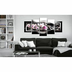 Paris Prix Tableau Imprimé Magnolias on a Black Background 100 x 200 cm