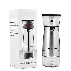 Universal Moulin à café électrique en acier inoxydable Petit moulin à café de poivre rechargeable USB(Argent) pas cher