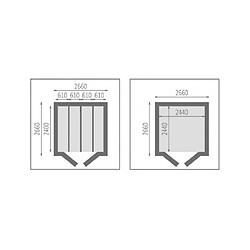 Acheter Maison De La Tendance Maison de jardin PYRETHRE en bois épicéa 266x266 cm H. 235 cm