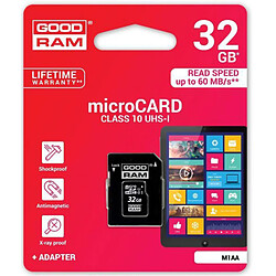 Carte Mémoire GoodRAM 32 Go (Avec Adaptateur carte SD)