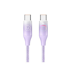 Eko Câble de charge 100W Type-C vers Type-C 1.2m Display XM Violet 