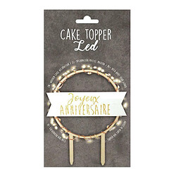 Scrapcooking Cake topper LED - Joyeux Anniversaire