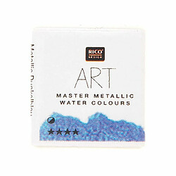 Rico Peinture Aquarelle métallique 1/2 godet - Bleu foncé