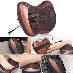 Coussin massage chauffant, massant bien etre shiatsu avec 6 rouleaux, pétrissage dos cou corp, Relax appareil de massage