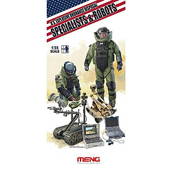 Meng U.s. Explosive Ordnance Disposal Specialists &amp; Robots - Décor Modélisme