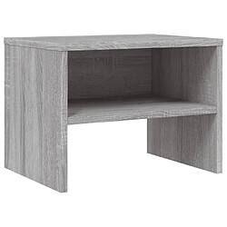 Maison Chic Table de chevet,Table de nuit,Table d'appoint pour salon Sonoma gris 40x30x30 cm Bois d'ingénierie -MN29117