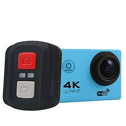 Yonis Camera Sport 4K HD WiFi Etanche 30m Camera Sport 4K HD Étanche Avec Télécommande Écran 2 Pouces Grand Angle 170° WiFi Bleu YONIS