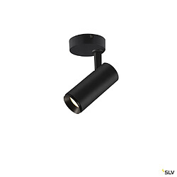 Slv Plafonnier intérieur NUMINOS® S, orientable, 60°, noir, LED, 11W, 3000K, variable