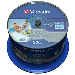 Verbatim BD-R SL 25 GO VITESSE 6X IMPRIMABLE (PAR 50, SPINDLE)