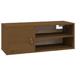 Maison Chic Armoire murale,Meuble de Rangement pour salon,cuisine Marron miel 80x30x30 cm Bois de pin massif -MN56266