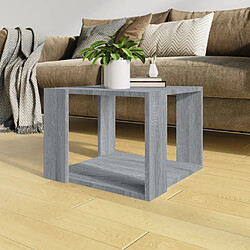 vidaXL Table basse Sonoma gris 40x40x30 cm Bois d'ingénierie