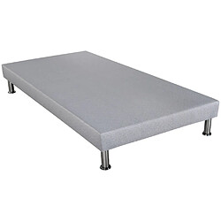 Avis Ebac Sommier déco SR9 + pieds - Gris clair 80x200 - Lattes bois - H.13 cm - Made in France