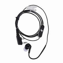 2 Broches Dans L'Oreille Écouteur Écouteur Sport Casque Ptt Mic Pour Baofeng Kenwood Retevis Hyt Radio L3Fe