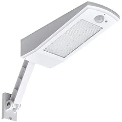 Universal 48 LED 4500mAh Lampe solaire 900LM IP65 Lampe extérieure étanche Support réglable noir, 120 lampes capteur de mouvement (blanc) 