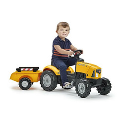 Tracteur a pédales FALK SuperBuilder - capot ouvrant et remorque - de 2 a 5 ans