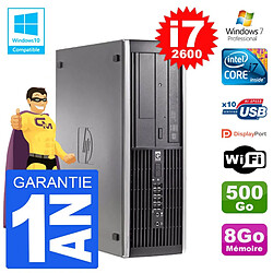 PC HP 6200 SFF Intel i7-2600 RAM 8Go Disque 500Go Graveur DVD Wifi W7 · Occasion 