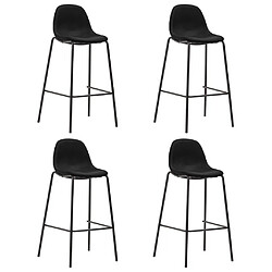 Avis vidaXL Ensemble de bar 5 pcs Tissu Noir