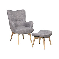 Beliani Fauteuil Gris clair VEJLE 