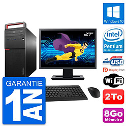 PC Tour Lenovo M700 Ecran 27" Intel G4400 RAM 8Go Disque 2To Windows 10 Wifi · Occasion 