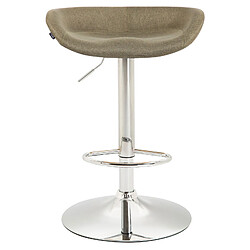 Non Tabouret de bar Anaheim tissu chromé