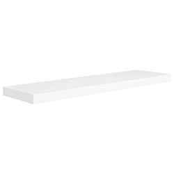 Avis Maison Chic Lot de 2 Étagères murales,Étagère Rangement flottate blanc 90x23,5x3,8 cm MDF -MN98250