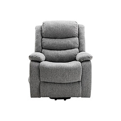 Vente-Unique Fauteuil releveur électrique en tissu gris clair NADINE