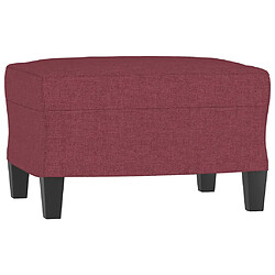 vidaXL Repose-pied Rouge bordeaux 60x50x41 cm Tissu