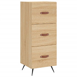 Acheter vidaXL Buffet haut Chêne sonoma 34,5x34x180 cm Bois d'ingénierie