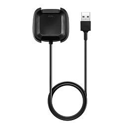 Wewoo Chargeur USB de remplacement Câble de charge Adaptateur Dock pour Fitbit Versa Smartwatch, Longueur du câble: 1m (Noir) 