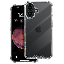 Roar Coque pour iPhone 16 Coins Renforcés Antichoc Design Fin Transparent 