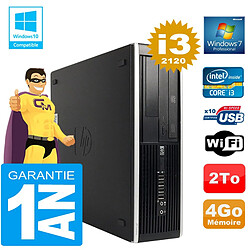 PC HP Compaq 8300 SFF Core I3-2120 Ram 4Go Disque 2 To Graveur DVD Wifi W7 · Occasion 